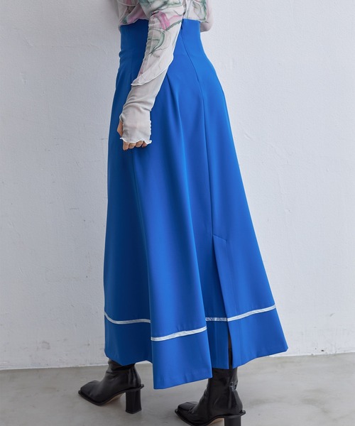 casane（カサネ）の「フロントドロストスカート（スカート・レディース・ブルー/ブラック・1/2）」の17枚目の写真