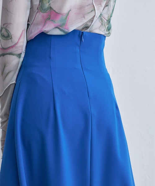 casane（カサネ）の「フロントドロストスカート（スカート・レディース・ブルー/ブラック・1/2）」の20枚目の写真