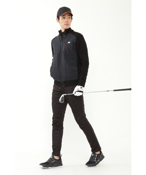 new balance golf】ニット×リップストップ ハイブリッド フルジップ