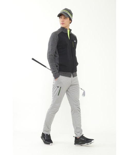 new balance golf】ニット×リップストップ ハイブリッド フルジップ
