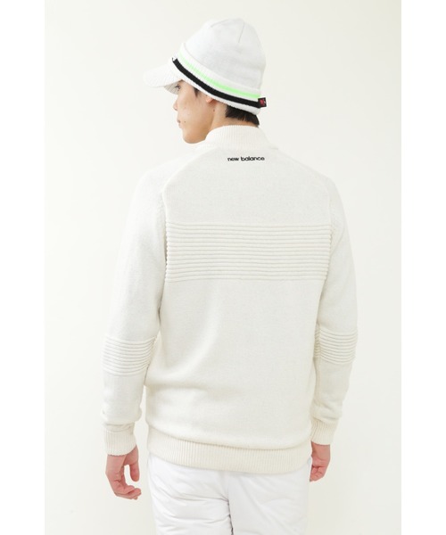 new balance golf】ニット×リップストップ ハイブリッド フルジップ