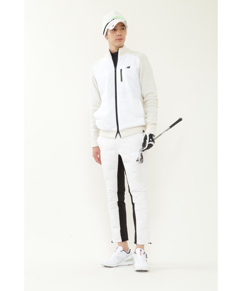 new balance golf】ニット×リップストップ ハイブリッド フルジップ