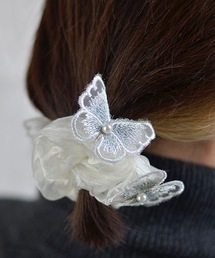 Fun & Daily（ファンアンドデイリー）の「F&D : ペールカラーバタフライシュシュ（シュシュ）」