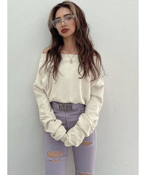 GYDA(ジェイダ)の「クリアFRAMEサングラス(サングラス・レディース・ベージュ/クリア・FREE)」の10枚目の写真