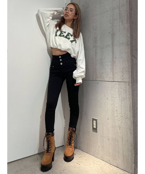 GYDA(ジェイダ)の「クリアFRAMEサングラス(サングラス・レディース・ベージュ/クリア・FREE)」の11枚目の写真