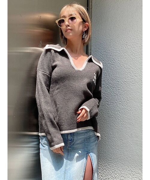 GYDA(ジェイダ)の「クリアFRAMEサングラス(サングラス・レディース・ベージュ/クリア・FREE)」の5枚目の写真