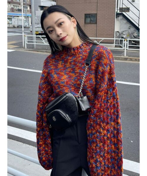 EVRIS（エヴリス）の「チェーンベルトボディーBAG（ボディバッグ/ウエストポーチ・レディース・ベージュ/ブラック・FREE）」の10枚目の写真