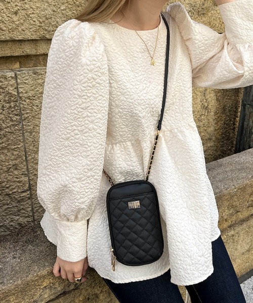 prose verse(プロズヴェール)の「マルチショルダーバッグ(ショルダーバッグ・レディース・アイボリー/ベージュ/ブラック・フリ-)」の9枚目の写真