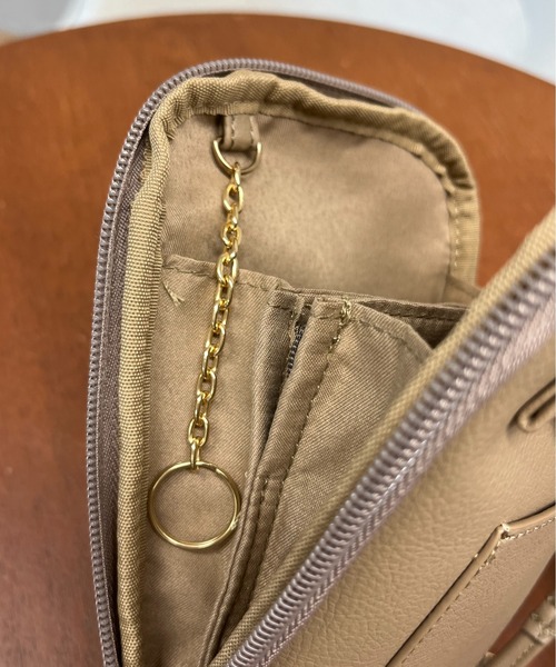 prose verse(プロズヴェール)の「マルチショルダーバッグ(ショルダーバッグ・レディース・アイボリー/ベージュ/ブラック・フリ-)」の13枚目の写真