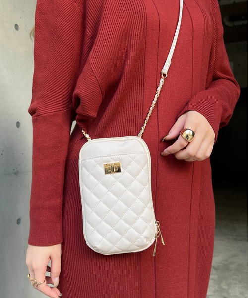 prose verse(プロズヴェール)の「マルチショルダーバッグ(ショルダーバッグ・レディース・アイボリー/ベージュ/ブラック・フリ-)」の22枚目の写真