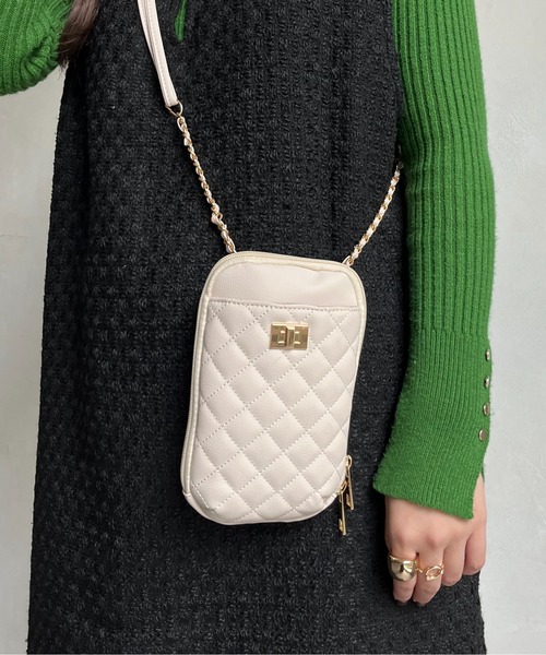 prose verse(プロズヴェール)の「マルチショルダーバッグ(ショルダーバッグ・レディース・アイボリー/ベージュ/ブラック・フリ-)」の21枚目の写真