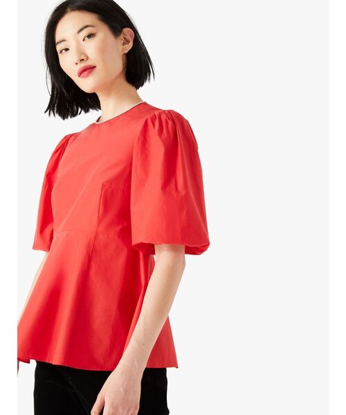kate spade new york(ケイトスペード ニューヨーク)の「ラインストーン カラー トップ(その他トップス・レディース・レッド・0/2)」の1枚目の写真