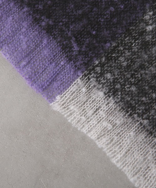 osharewalker（オシャレウォーカー）の「『チェック柄ネップヤーンリサイクルストール』（ストール/ショール・レディース・グリーン/イエロー・FREE）」の15枚目の写真