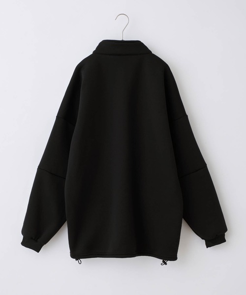 Anchor Smith（アンカー スミス）の「オーバーサイズハーフジップ サイドライン 裏起毛プルオーバースウェット（スウェット・メンズ・ホワイト/ブラック・M/L）」の10枚目の写真