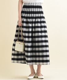 シャーリングリバーシブルマキシスカート