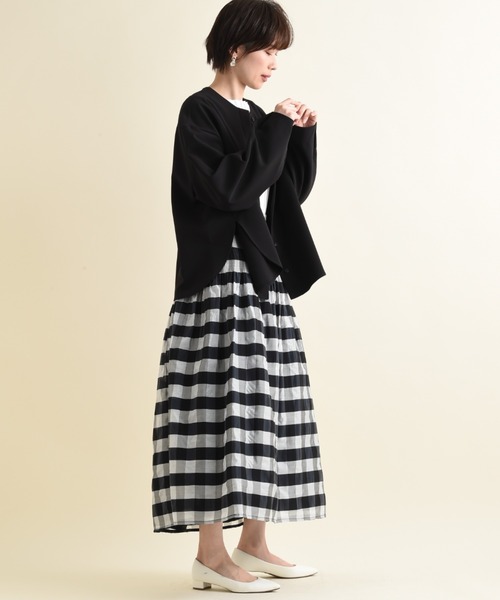 INTERPLANET（インタープラネット）の「シャーリングリバーシブルマキシスカート（スカート・レディース・ブラック/イエロー/ブルー・FREE）」の21枚目の写真