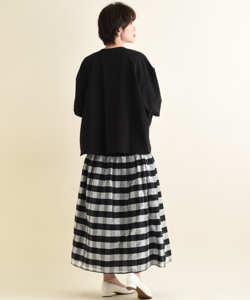 INTERPLANET（インタープラネット）の「シャーリングリバーシブルマキシスカート（スカート・レディース・ブラック/イエロー/ブルー・FREE）」の22枚目の写真