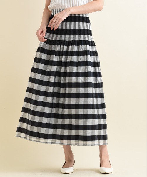 INTERPLANET（インタープラネット）の「シャーリングリバーシブルマキシスカート（スカート・レディース・ブラック/イエロー/ブルー・FREE）」の18枚目の写真