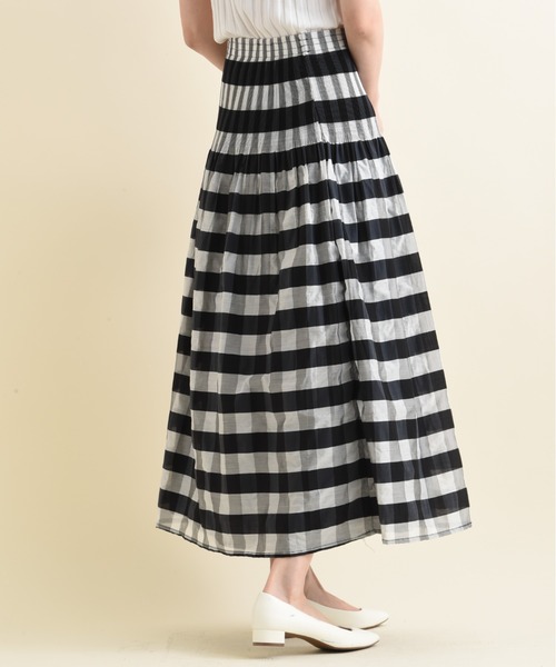 INTERPLANET（インタープラネット）の「シャーリングリバーシブルマキシスカート（スカート・レディース・ブラック/イエロー/ブルー・FREE）」の16枚目の写真