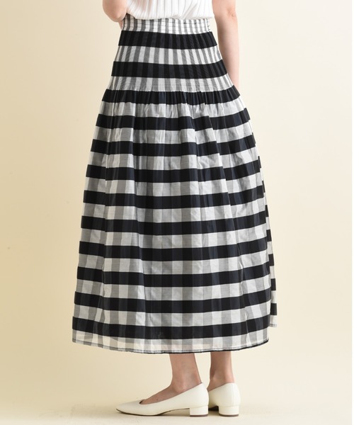 INTERPLANET（インタープラネット）の「シャーリングリバーシブルマキシスカート（スカート・レディース・ブラック/イエロー/ブルー・FREE）」の17枚目の写真