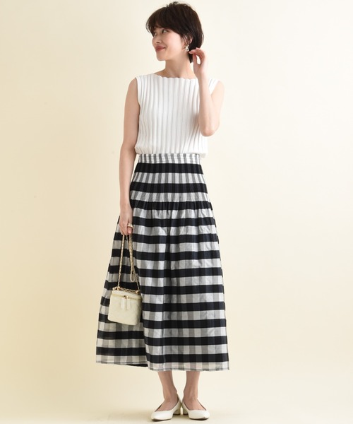 INTERPLANET（インタープラネット）の「シャーリングリバーシブルマキシスカート（スカート・レディース・ブラック/イエロー/ブルー・FREE）」の13枚目の写真