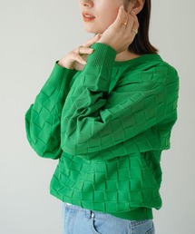 ブロックチェックプルオーバー