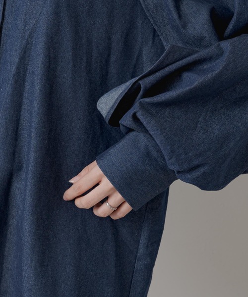 Kastane（カスタネ）の「【2023SSアイテム】ケープスリーブデニムブラウス（シャツ/ブラウス・レディース・ブルー・FREE）」の14枚目の写真