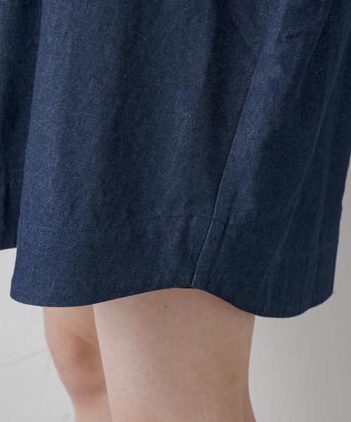 Kastane（カスタネ）の「【2023SSアイテム】ケープスリーブデニムブラウス（シャツ/ブラウス・レディース・ブルー・FREE）」の5枚目の写真