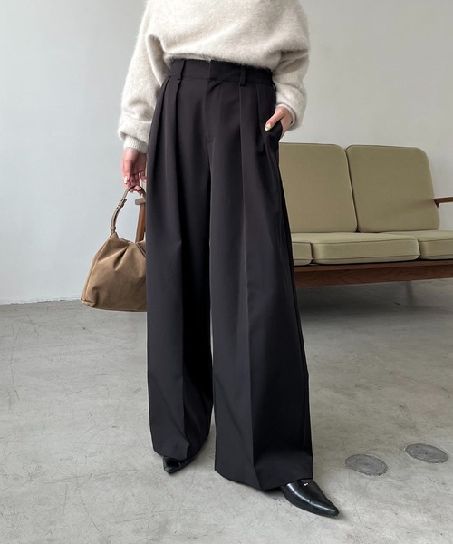 累計2万本！】【LE'MAGE×gemeilコラボ】2タックワイドパンツ