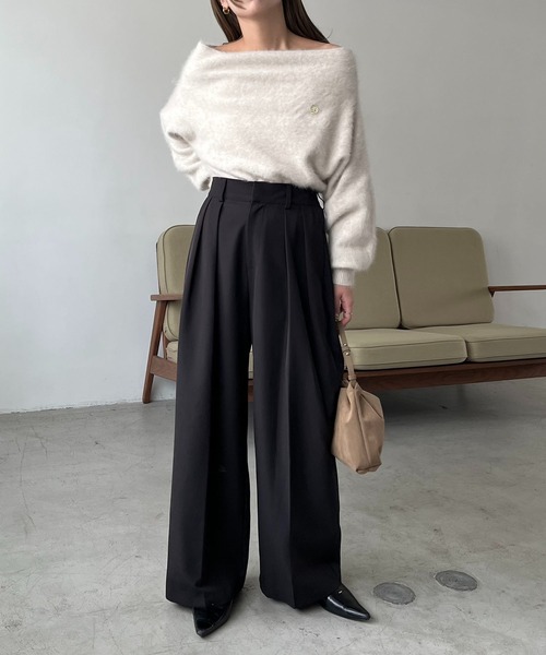 累計2万本！】【LE'MAGE×gemeilコラボ】2タックワイドパンツ