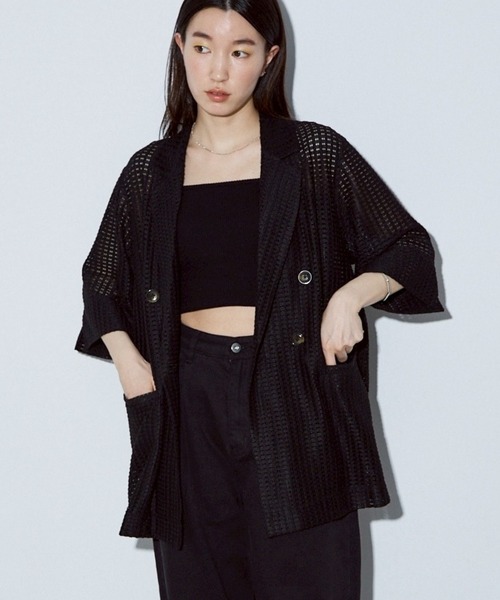 NOMINE(ノミネ)の「ハーフスリーブ ダブル ジャケット▲NOMINE商品一覧は上のNOMINEタブをクリック▲(テーラードジャケット・レディース・モカ/ベージュ/ブラック/ライトブラウン/ブラック系その他2/アイボリー・フリー)」の11枚目の写真