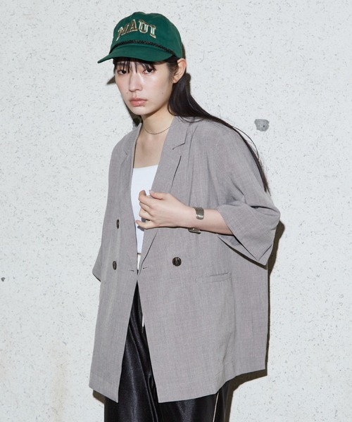 NOMINE(ノミネ)の「ハーフスリーブ ダブル ジャケット▲NOMINE商品一覧は上のNOMINEタブをクリック▲(テーラードジャケット・レディース・モカ/ベージュ/ブラック/ライトブラウン/ブラック系その他2/アイボリー・フリー)」の22枚目の写真