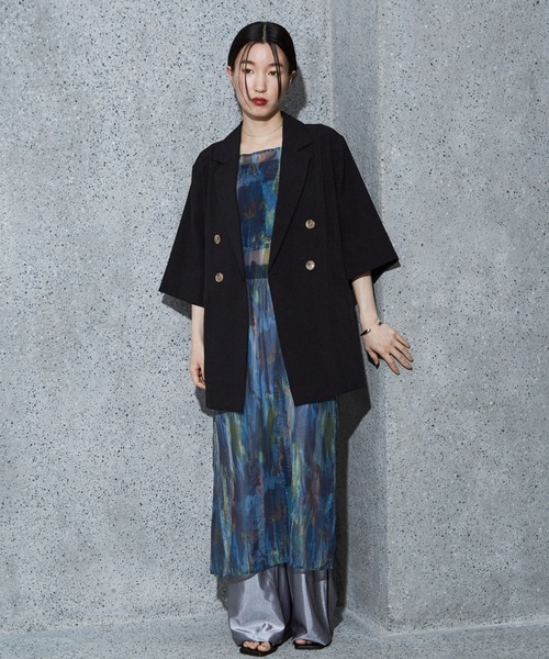 NOMINE(ノミネ)の「ハーフスリーブ ダブル ジャケット▲NOMINE商品一覧は上のNOMINEタブをクリック▲(テーラードジャケット・レディース・モカ/ベージュ/ブラック/ライトブラウン/ブラック系その他2/アイボリー・フリー)」の14枚目の写真