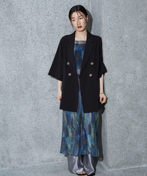 NOMINE(ノミネ)の「ハーフスリーブ ダブル ジャケット▲NOMINE商品一覧は上のNOMINEタブをクリック▲(テーラードジャケット・レディース・モカ/ベージュ/ブラック/ライトブラウン/ブラック系その他2/アイボリー・フリー)」の15枚目の写真