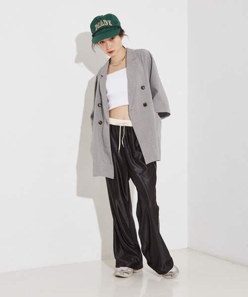 NOMINE(ノミネ)の「ハーフスリーブ ダブル ジャケット▲NOMINE商品一覧は上のNOMINEタブをクリック▲(テーラードジャケット・レディース・モカ/ベージュ/ブラック/ライトブラウン/ブラック系その他2/アイボリー・フリー)」の7枚目の写真