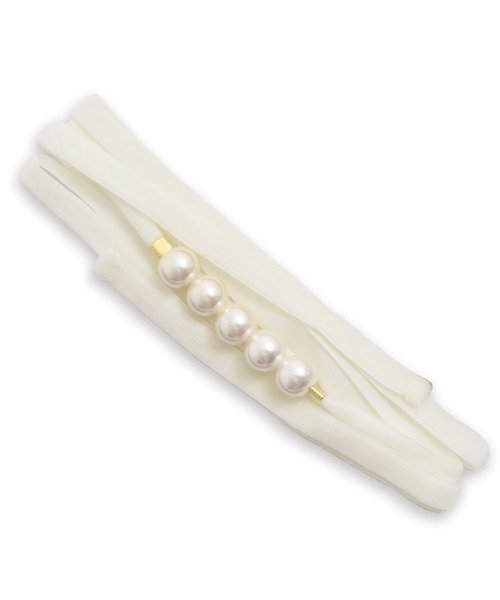 Dita（ディータ）の「ゆかた姿を引き立てる。ベロアパール飾り紐【W】（和装小物・レディース・スモークピンク/アイボリー/ブラック/グレー/ミント/ワインレッド・FREE）」の17枚目の写真