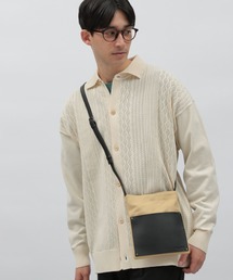 LAKOLE | フェイクレザーポケットキャンバスショルダーバッグ / 177723(ショルダーバッグ)