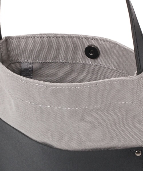 セール】フェイクレザーポケットキャンバスショルダーバッグ