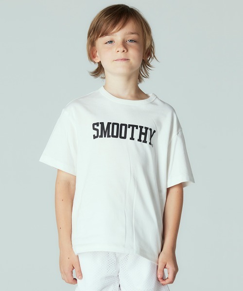 Smoothy(スムージー)の「Smoothy STERTER collaboration Tee / スムージー スターター コラボレーション Tシャツ(Tシャツ/カットソー・キッズ・ネイビー/ホワイト/ブラック・SMALL/MEDIUM/LARGE/X-LARGE)」の2枚目の写真