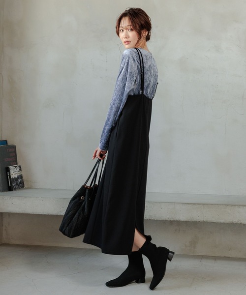 NORDISK■ヒュッゲ プレミアム ワンピース■送料込 フラワーMIXサテンドットワンピース[LA36-26R602]｜URBAN
