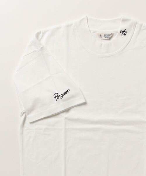 penguin BY MUNSINGWEAR(ペンギン バイ マンシングウェア)の「PENGUIN MOCK NECK T-SHIRT/ペンギンモックネックTシャツ(Tシャツ/カットソー・メンズ・ブラック/グレー/ホワイト・S/L/M/XL)」の10枚目の写真