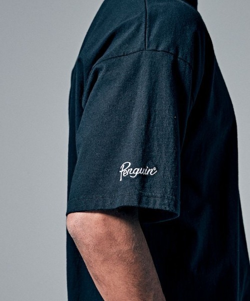 penguin BY MUNSINGWEAR(ペンギン バイ マンシングウェア)の「PENGUIN MOCK NECK T-SHIRT/ペンギンモックネックTシャツ(Tシャツ/カットソー・メンズ・ブラック/グレー/ホワイト・S/L/M/XL)」の8枚目の写真