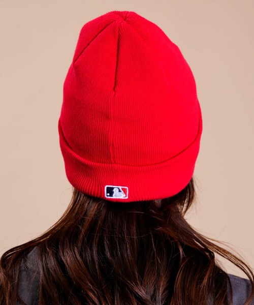 NEW ERA（ニューエラ）の「NEW ERA/ニューエラ ビーニー ダブルC.BASIC CUFF ロサンゼルス・エンゼルス ニット帽 13542592（ニットキャップ/ビーニー・メンズ・レッド系その他・FREE）」の4枚目の写真