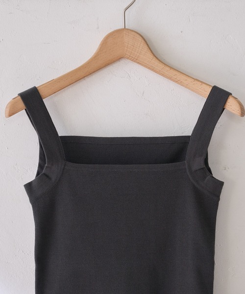 SHENERY（シーナリー）の「総針ニットキャミソール（キャミソール・レディース・グレー系その他/ベージュ/オフホワイト・FREE）」の5枚目の写真