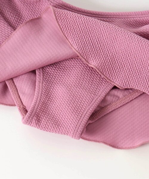 apres les cours（アプレレクール）の「【UVカット/一部リンク可能】リーフフルーツ・ギンガムチェックセパレート水着（水着・キッズ・ラベンダー/イエロー・140/90/80/130/100/110/120）」の15枚目の写真