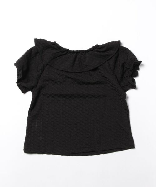 Lycee mine（リセマイン）の「フリル衿ぽこぽこトップス（シャツ/ブラウス・キッズ・ライトピンク/ミント/ラベンダー/ブラック・100cm/120cm/140cm/110cm/130cm/150cm）」の16枚目の写真