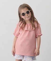 フリル衿ぽこぽこトップス