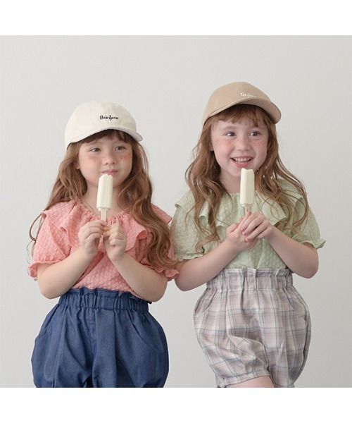 Lycee mine（リセマイン）の「フリル衿ぽこぽこトップス（シャツ/ブラウス・キッズ・ライトピンク/ミント/ラベンダー/ブラック・100cm/120cm/140cm/110cm/130cm/150cm）」の21枚目の写真