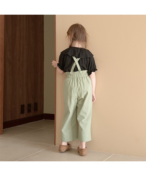 Lycee mine（リセマイン）の「フリル衿ぽこぽこトップス（シャツ/ブラウス・キッズ・ライトピンク/ミント/ラベンダー/ブラック・100cm/120cm/140cm/110cm/130cm/150cm）」の12枚目の写真