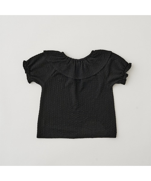 Lycee mine（リセマイン）の「フリル衿ぽこぽこトップス（シャツ/ブラウス・キッズ・ライトピンク/ミント/ラベンダー/ブラック・100cm/120cm/140cm/110cm/130cm/150cm）」の10枚目の写真